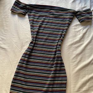 Rainbow Striped Dress